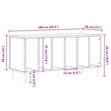 Record Cabinet Sonoma Oak 100x38x48 cm Engineered Wood 831743