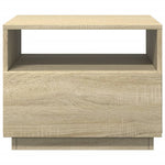 ZNTS Coffee Table with LED Lights Sonoma Oak 50x49x40 cm 839828