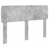 Bed Frame Concrete Grey 150 x 200 cm Engineered Wood 3412360