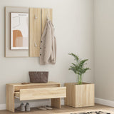 Hallway Furniture Set Sonoma Oak Engineered Wood 3082056