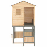 Outdoor Playset Dark Grey Solid Wood Fir 3376142