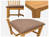 Dining Set 3 pcs Grey Solid Oak Wood 3430314