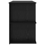 Desk with Shelf Black oak 140 x 50 x 75 cm Engineered wood 879649
