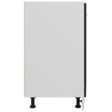 801189 Bottom Cabinet "Lyon" Black 60x46x81,5 cm Engineered Wood