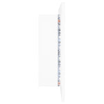 ZNTS LED Bathroom Mirror Cabinet White 100x12x45 cm Acrylic 804980