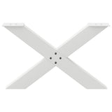 Coffee Table Legs X-Shaped 2 pcs White 70x cm Steel 4012965