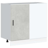 Kitchen Base Cabinet Lyon Concrete Grey Engineered Wood 854292