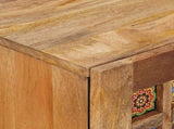 Sideboard with Storage Natural 60 x 33 x 75 cm Solid Mango Wood 4018286