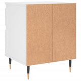 Bedside Cabinet White 40x35x50 cm Engineered Wood 830652
