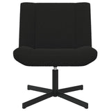 Swivel Chair Black 63 x 75 x 76 cm Sheepskin 42007338