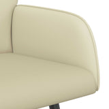 2 Seater Sofa with Metal Legs 2-Seater Cream Faux Leather 42051008