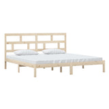 3101238 Bed Frame without Mattress Solid Wood Pine 200x200 cm