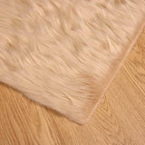 Faux Sheepskin Rug TAFALLA Beige 140 x 200 cm Polyester 42021483