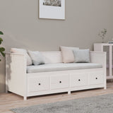Day Bed without Mattress White 75x190 cm Small Single Solid Wood Pine 820917