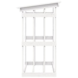 Firewood Rack White 108x64.5x109 cm Solid Wood Pine 822428
