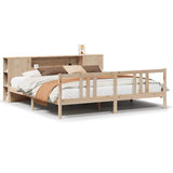 Bookcase Bed without Mattress 180x200cm Solid Wood Pine 3322287