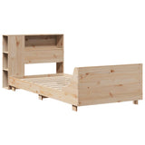 Bed Frame without Mattress 100x200 cm Solid Wood Pine 3323665