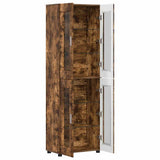 Highboard FLORIN Smoked Oak 60 x 35 x 182 cm Engineered Wood 3397909