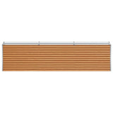 Garden Raised Bed Light Brown 290 x 50 x 68 cm Galvanised Steel 42017354