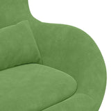 Egg Chair Light Green 63 x 73 x 90 cm Velvet 42002727
