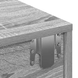 Wall Shelf with Drawers Grey Sonoma 80x33x17 cm Engineered Wood 859982