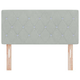 Headboard with Headboard Light Grey 100 cm Faux Leather 42007081