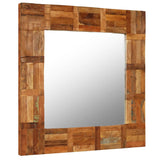 Wall Mirror Solid Reclaimed Wood 60x60 cm 246417
