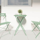 Bistro Table Light Mint 50 x 71 cm Powder-coated Steel 42002964