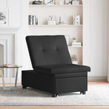 Sofa Bed Black 194 x 67 x 82 cm Microfiber 42008610