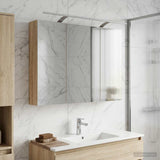 Bathroom Mirror Cabinet Sonoma Oak 100 x 14.5 x 70 cm 889129