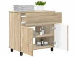Bathroom Vanity Unit Sonoma Oak 60 x 35 x 80 cm Engineered Wood 889417