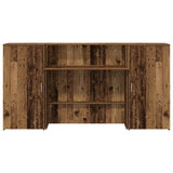 Reception Desk Old Wood 200x50x103.5 cm Engineered Wood 3324221