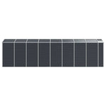 Garden Shed Anthracite 191x725x198 cm Galvanised Steel 3188260