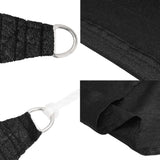 Sunshade Sail 160 g/m Black 5x5x5 m HDPE 311757