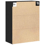 Hanging Wall Cabinet Wall-mounted Black Oak 69.5 x 32.5 x 90 cm 862794