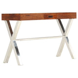 Desk Solid Acacia Wood Honey Finish 110x50x76 cm 245652