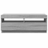 TV Cabinet with LED Lights Grey Sonoma 100x35x40 cm 815721