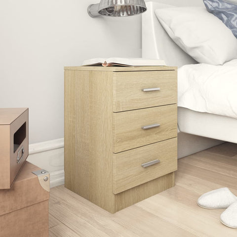 ZNTS Bedside Cabinet Sonoma Oak 38x35x56 cm Engineered Wood 800456