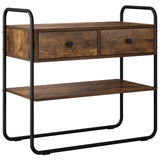 Console Table Smoked Oak 80 x 40 x 75 cm Engineered Wood 8007547
