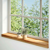 Window Sills 2 pcs Light Brown 80x15x2 cm Solid Wood Oak 4009126