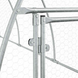 Chicken Cage Silver 300x105x120 cm Galvanised Steel 172553