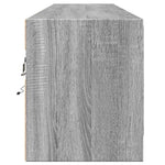 TV Wall Cabinet with LED Grey Sonoma 180x31x38 cm 3307952