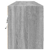 TV Wall Cabinet with LED Grey Sonoma 180x31x38 cm 3307952