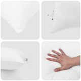 Summer Duvet with Pillow 2 pcs White Microfiber 3376469