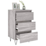 ZNTS Bedside Cabinet Grey Sonoma 40x35x69 cm Engineered Wood 826936