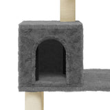 Cat Tree with Sisal Scratching Posts Dark Grey 147 cm 171478