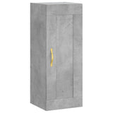 Highboard Concrete Grey 34.5x34x180 cm Engineered Wood 3200245