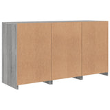 Sideboard with LED Lights Grey Sonoma 123x37x67 cm 3209063