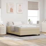 Platform Bed Frame Grey Green 140 x 190 cm Fabric 3337411