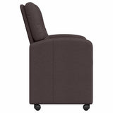 Dining Chairs with Wheels 2 pcs Dark brown 57 x 67 x 95 cm 42017851